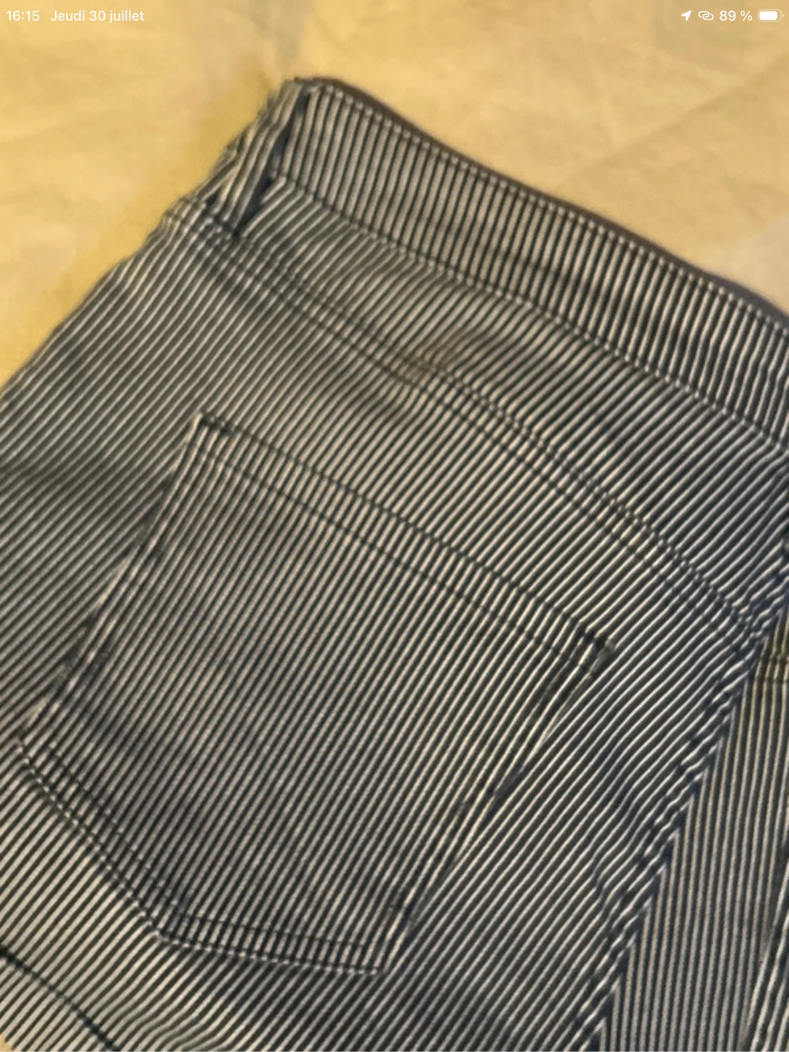 PANTALÓN CORTO H&M A RAYAS AZUL MARINO Y BLANCO H&M💕 – photo 6
